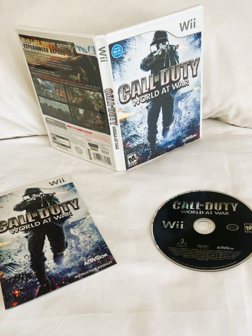 Call of Duty: World at War (Nintendo Wii, 2008) Complete CIB w/ Manual Tested
